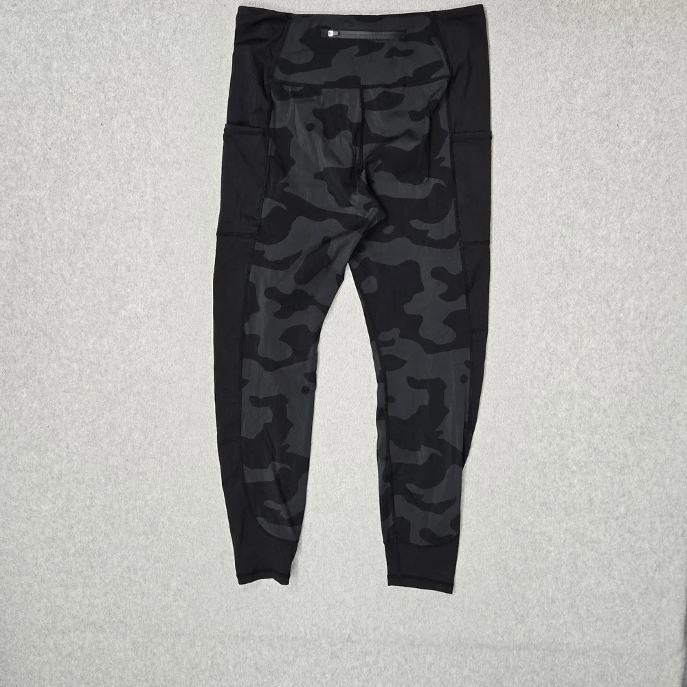 Fox Racing Women Activewear Pants L Black Camouflage Biker Running Legging